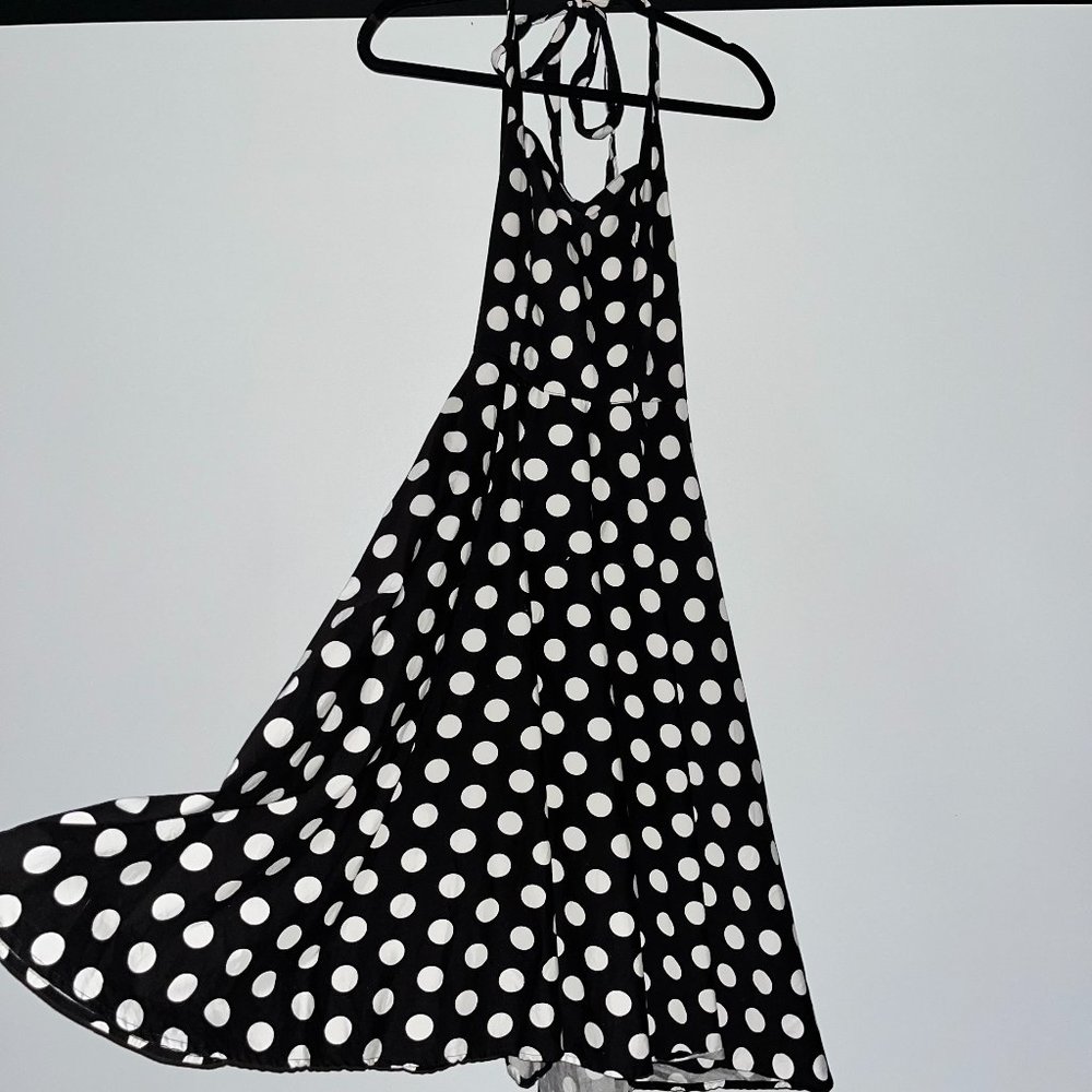 Hell Bunny Vixen Polka Dot Halter Dress